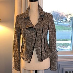 Market & Spruce Cropped Gray Jacket Small